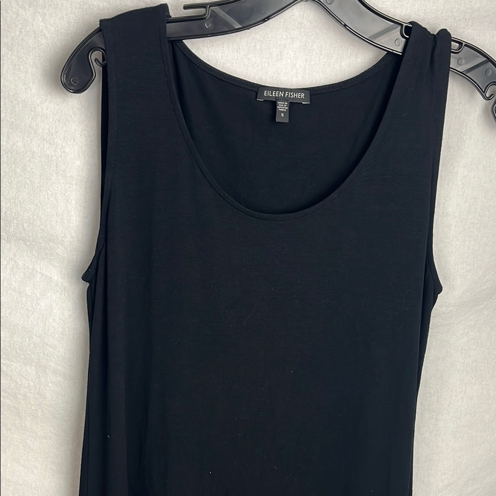 Eileen Fisher small Women's Black midi dress